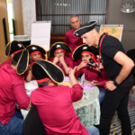 Solomon Salvis helping teams of top corporate companies in business simulations