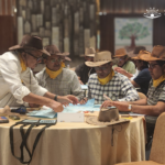 Corporate employees enjoying the best business simulation conducted by SimuRise called The search for the lost dutchman gold mine