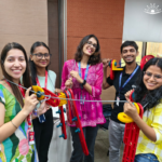 Top corporate company employees enjoying experiential learning business simulations